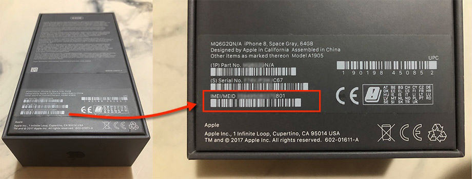 IMEI number can be found on the back of the original packaging of your smartphone